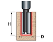 fréza drážkovací do dřeva, D19xH25, stopka 8mm