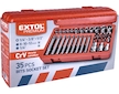 Hlavice a hroty Torx sada 35ks, 1/4