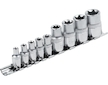 Hlavice nástrčné vnitřní TORX , sada 9ks, 1/4