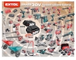kladivo vrtací aku SHARE20V, 1,7J, SDS plus, BRUSHLESS, 20V Li-ion, bez baterie a nabíječky