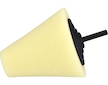 kužel leštící pěnový, T80, žlutý, ∅80mm, stopka 6mm