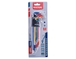 L-klíče TORX prodloužené barevné, sada 9ks, s kuličkou, T10-50, S2