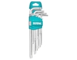 L-klíče TORX prodloužené, sada 9ks, 10-50mm, CrV