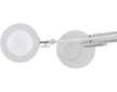 Lampa stolní s lupou, USB napájení, bílá, 2400lm, 3 barvy světla, 5x zvětšení