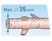 Nůžky na větve dvousečné, 700mm, HCS