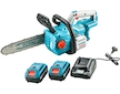 Pila řetězová aku 900W, BRUSHLESS, 20V Li-ion, 4.0Ah (2x), nabíječka, 30cm