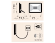 Reflektor LED, 3200lm, Economy