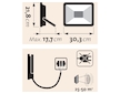 Reflektor LED, 4500lm, Economy