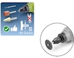 Sklíčidlo beznástrojové na přímé brusky, 0,1-3,4mm, závit M8x0,75
