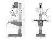 Sloupová převodová vrtačka OPTIdrill DH 40 CT