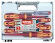 šroubováky elektrikářské se zkoušečkou, sada 7ks, 3x(-),3x(PH), CrV