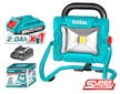 Světlo pracovní přenosné, 1800lm, 20V LI-ION, 1ks baterie, 1ks nabíječky