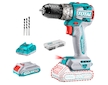 Vrtací šroubovák AKU s příklepem, brushless, 20V Li-ion (2x), industrial