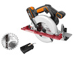 WX530 - Aku okružní pila 20V, 165mm, 1x2.0Ah - Powershare