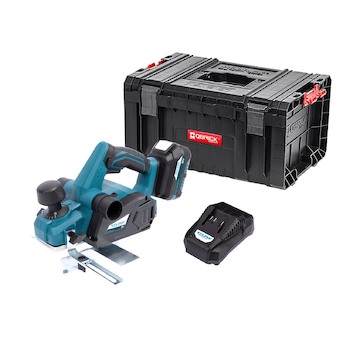 Aku hoblík 18V + baterie 5.0Ah + nabíječka 3.5A + kufr