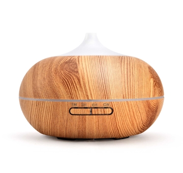 aroma difuzér Sumó, osvěžovač a zvlhčovač vzduchu, imitace světlého dřev, 300ml