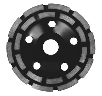 brusný diamantový hrnkový kotouč, dvojitý segmentový 125mm