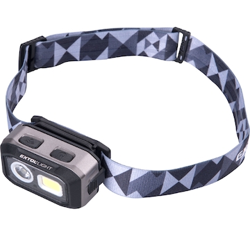 Čelovka 500lm, Dual Power - Li-ion nebo AAA, USB nabíjení, s IR čidlem, OSRAM LED+COB LED