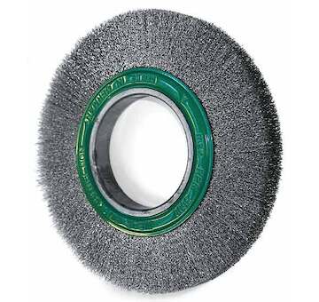 Drátěný kotouč vlnitý na nerez 250 x 30, Ø drátu 0,2 mm