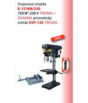 E-1516B/230 - Stojanová vrtačka + svěrák SVP-125