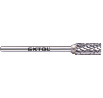 fréza karbidová, válcová s čelním ozubením, ⌀6x13mm, ⌀stopky 3mm, sek střední (double-cut)