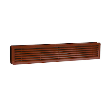 HACO Mřížka větrací dveřní hnědá | 400x130 mm (bal/2ks)