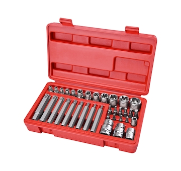 Hlavice a hroty Torx sada 35ks, 1/4