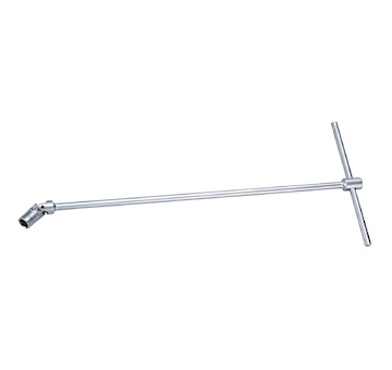 Hlavice ohebná 10mm na T-rukojeti 390mm, matný povrch