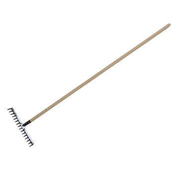 Hrábě kovové 16zubů s násadou 160cm