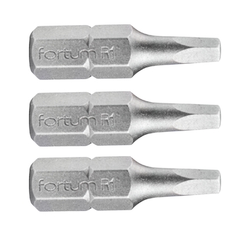 hrot čtverec sada 3ks, SQ 1x25mm, S2