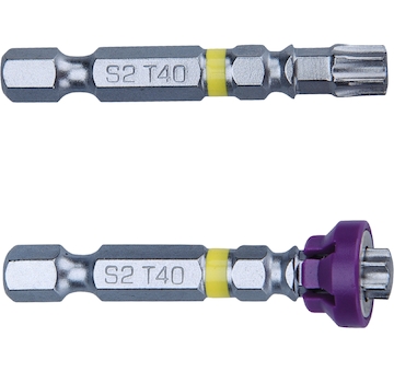 hroty sada 2ks TORX s magnetickým kloboučkem, T 40x50mm, S2