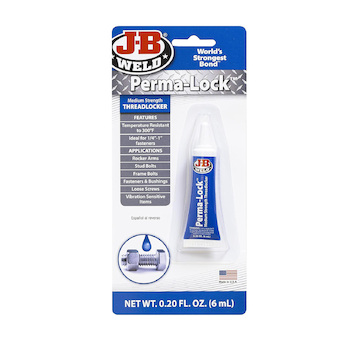 J-B WELD Zajisťovač závitů středně pevnostní PermaLock | 6 ml