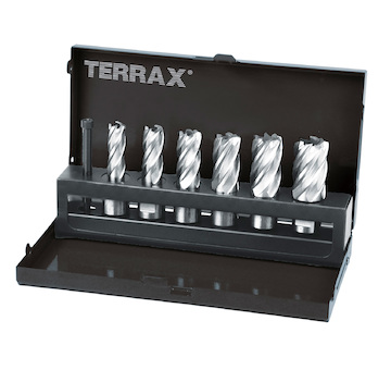 Jádrový vrták sada 12 - 22mm Terrax