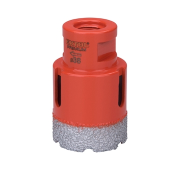 Korunka vykružovací diamantová, O 38mm, závit M14