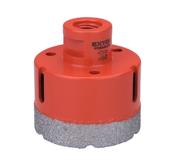 Korunka vykružovací diamantová, O 60mm, závit M14