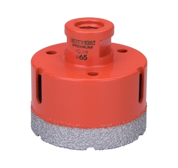 Korunka vykružovací diamantová, O 65mm, závit M14