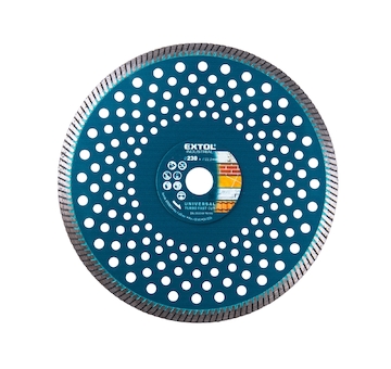 kotouč diamantový řezný, turbo Fast Cut, suché i mokré řezání, 230x22,2x2,8mm