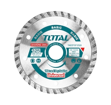Kotouč diamantový řezný, Turbo, suché i mokré řezání, 230x22,2mm