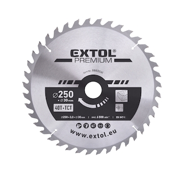 kotouč pilový s SK plátky, 250x2,2x30mm, 40T