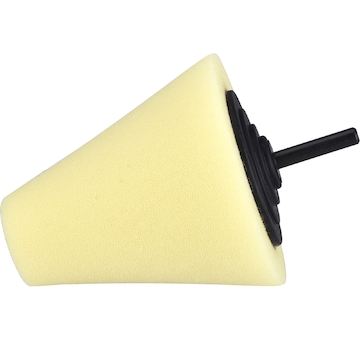 kužel leštící pěnový, T80, žlutý, ∅80mm, stopka 6mm