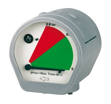 Manometr rozdílu tlaku MDM 60 E s LED alarmem
