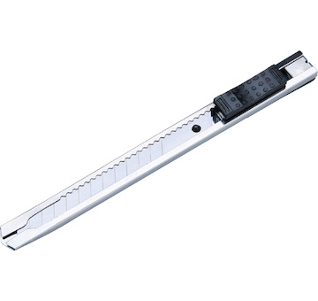 nůž ulamovací celokovový nerez, 9mm, Auto-lock