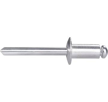 nýty trhací hliníkové sada 250ks, O 6,4x12,7mm plochá hlava