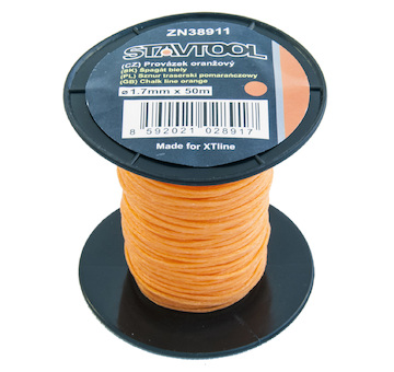 Provázek 50 m, 2 mm, oranžový