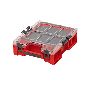 QBRICK Organizér plastový PROFI Qbrick ONE ORGANIZER M RED Plus s výplní MFI | 264x364x106 mm
