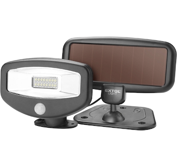 reflektor LED s pohybovým čidlem, 100lm, solární nabíjení