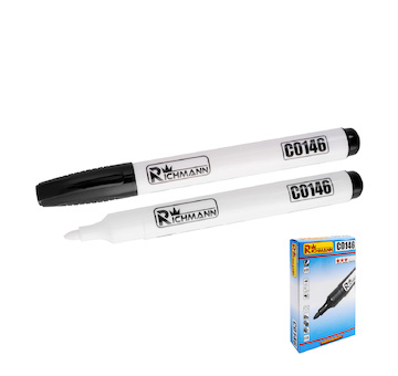RICHMANN Sada bílých silných popisovačů 1bal/12ks