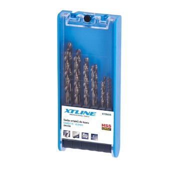 Sada vrtáků do kovu cobalt 1,5-6,5mm, 13dílů HSS CO 5 DIN338