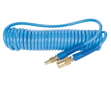 Spirálová PU hadice PRO 10 m, Ø 8/12 mm, 10 bar s rychlospojkami