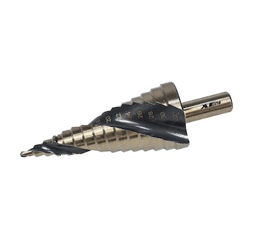 Stupňovitý vrták Tin+TiAIN 4-12mm 6,3 Hex